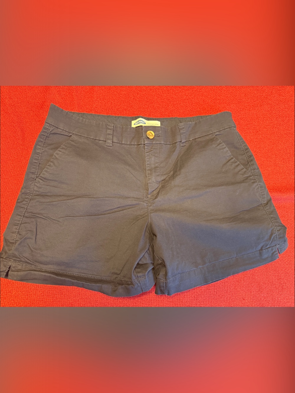 Old Navy Women's Black Bermuda Shorts-Navy Blue